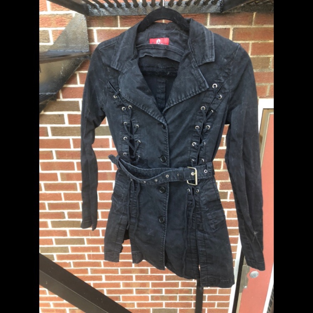 Royal Bones By Tripp Lace Up Coat
